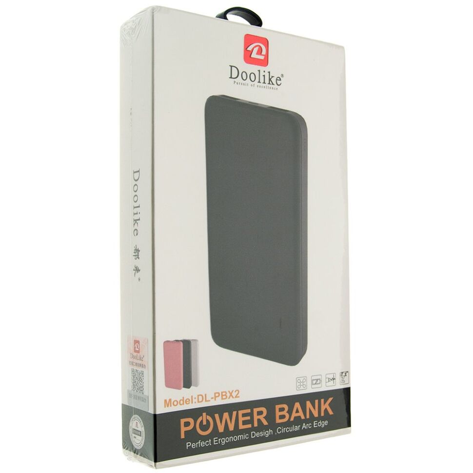 Power Bank Doolike DL-PBx2 10000 mAh ЧОРНИЙ