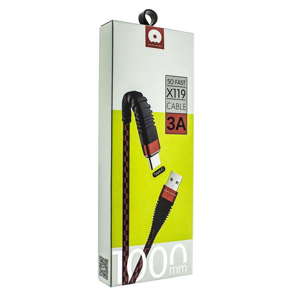 Кабель USB WUW X119 USB - Type-C 3A Кабель USB WUW X119 USB - Type-C 3A