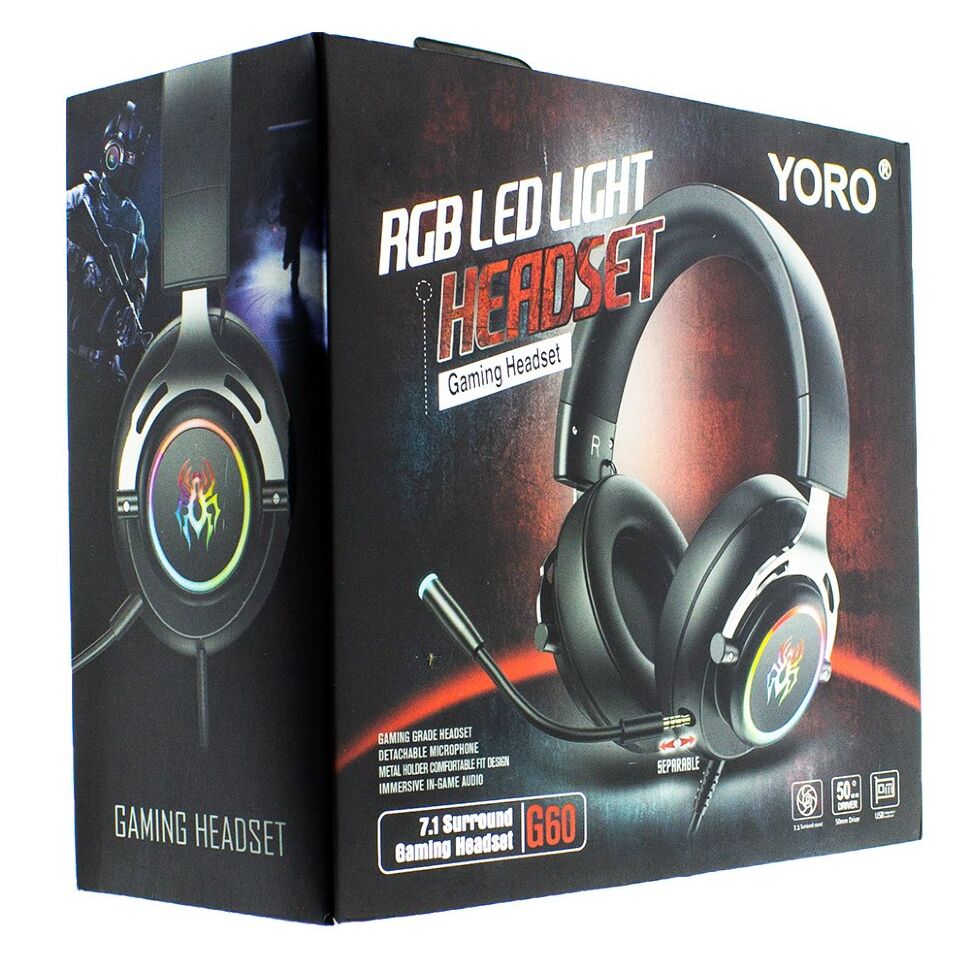 Ігрова гарнітура для комп'ютера YORO G60