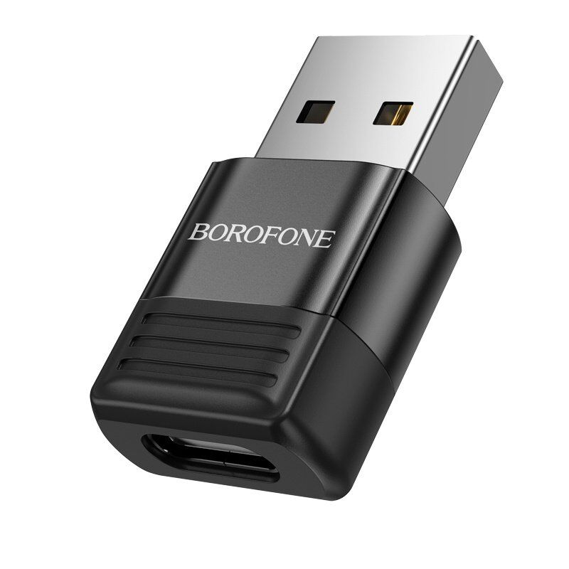 Перехідник BOROFONE BV18 OTG з Type-C мама на USB папа USB 2.0 3A MAX Перехідник BOROFONE BV18 OTG з Type-C мама на USB папа USB 2.0 3A MAX