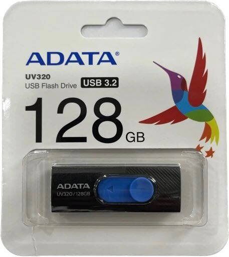 USB флеш 128Gb A-DATA UV320 USB 3.0 BLACK/BLUE USB флеш 128Gb A-DATA UV320 USB 3.0 BLACK/BLUE