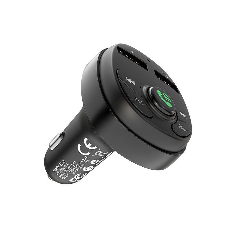 FM Модулятор BOROFONE BC26 з підтримкою швидкого заряджання QC3.0 Bluetooth / гучномовець FM Модулятор BOROFONE BC26 з підтримкою швидкого заряджання QC3.0 Bluetooth / гучномовець
