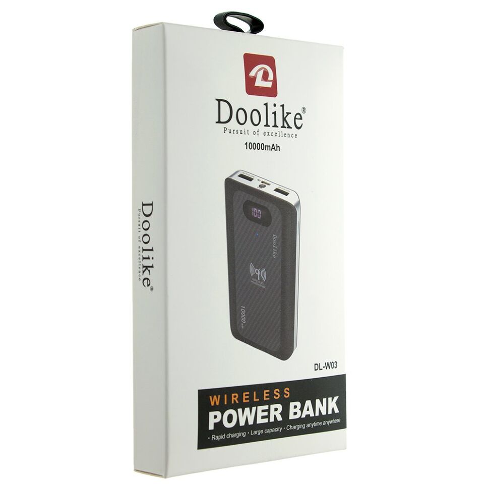 Power Bank Doolike Бездротовий DL-W03 ЧОРНИЙ
