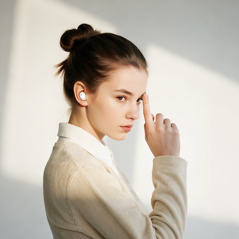 Бездротові навушники BOROFONE BW97 Clear True Wireless Stereo (TWS), білий