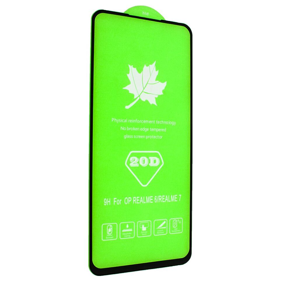 Захисне скло 20D REALME 7 5G ЧОРНИЙ Захисне скло 20D REALME 7 5G ЧОРНИЙ