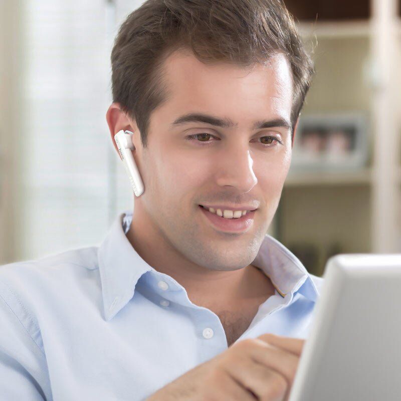 Бездротова Bluetooth-моно-гарнітура HOCO E61, БIЛИЙ Бездротова Bluetooth-моно-гарнітура HOCO E61, БIЛИЙ