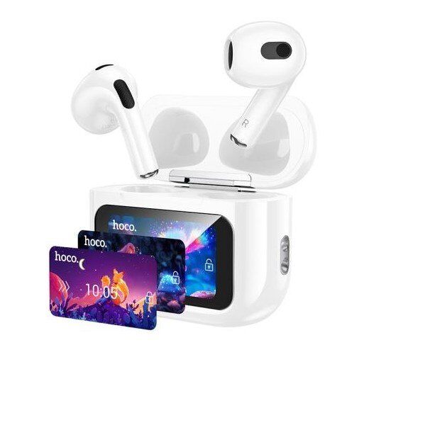 Бездротові навушники HOCO EW81 Elegant з сенсорним екраном, білий Бездротові навушники HOCO EW81 Elegant з сенсорним екраном, білий