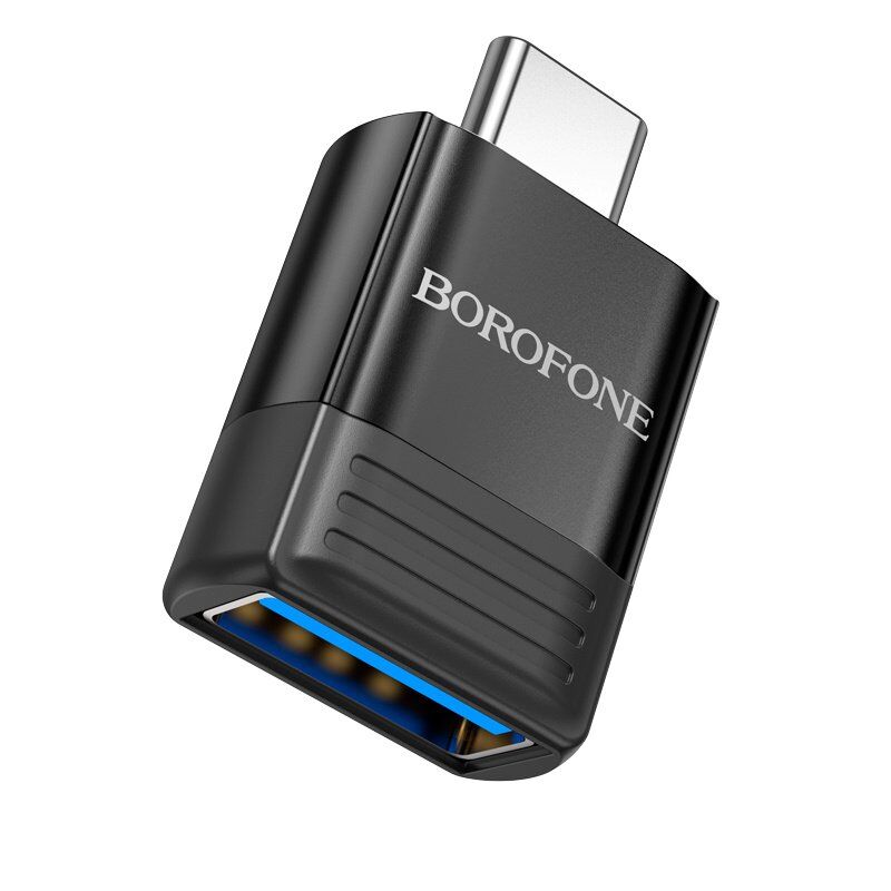 Перехідник BOROFONE BV18 OTG з USB мама на Type-C папа USB 3.0 3A MAX Перехідник BOROFONE BV18 OTG з USB мама на Type-C папа USB 3.0 3A MAX