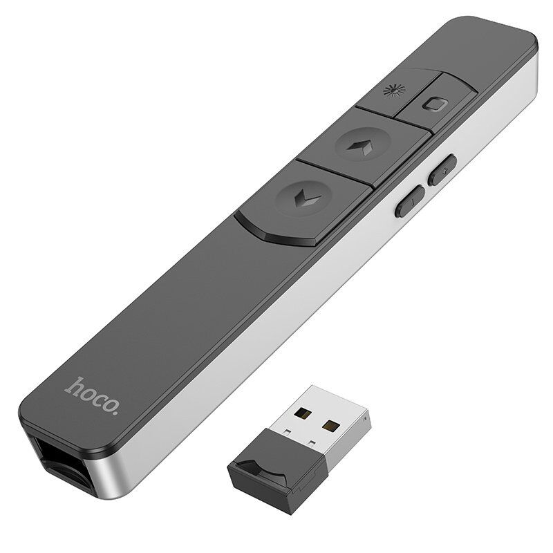 Лазерная указка Hoco GM202 Smart PPT page turning pen, silver Лазерная указка Hoco GM202 Smart PPT page turning pen, silver
