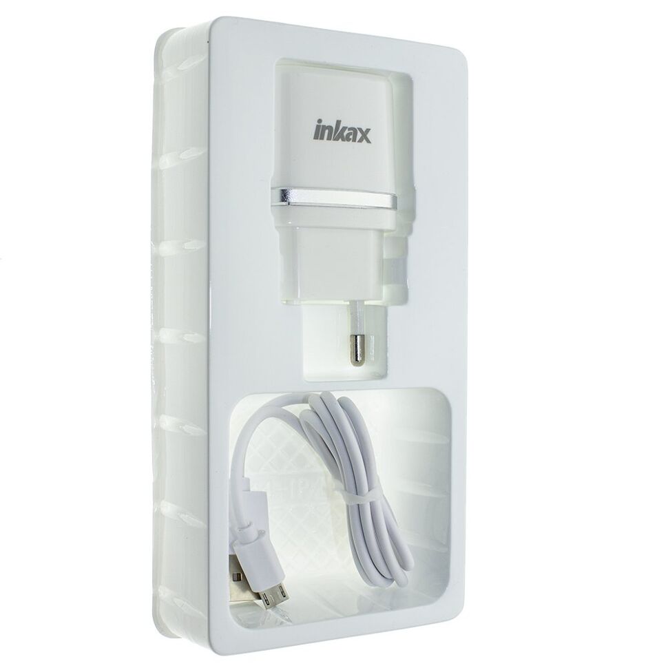 Мережевий зарядний пристрій INKAX CD-44 1.0A + USB кабель MICRO
