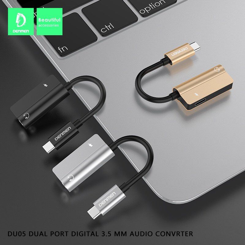 AUX ПЕРЕХІДНИК Denmen DU05 Type-C - jack 3.5 мм + ЗАРЯДКА FOR ANDROID / MAC AUX ПЕРЕХІДНИК Denmen DU05 Type-C - jack 3.5 мм + ЗАРЯДКА FOR ANDROID / MAC