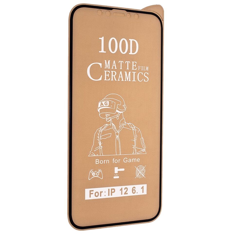 CERAMICS FILM 100D МАТОВЕ APPLE IPHONE 12 PRO 6,1" ЧОРНИЙ