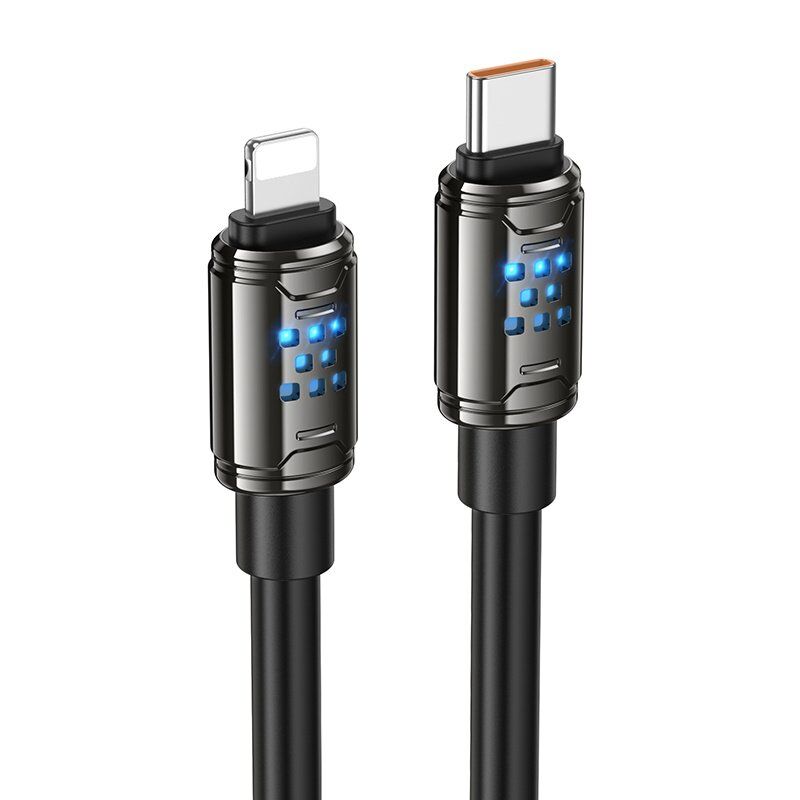 USB кабель HOCO U143 Type-C - Lightning 27W, 1 метр, чёрный