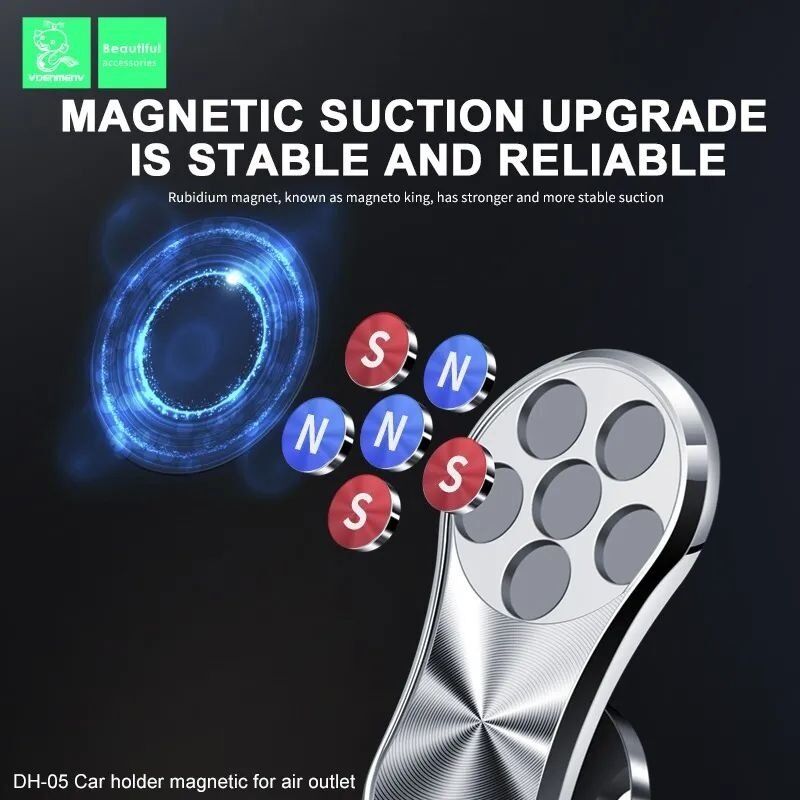 Автомобільний тримач Denmen DH05 магнітний ЧОРНИЙ