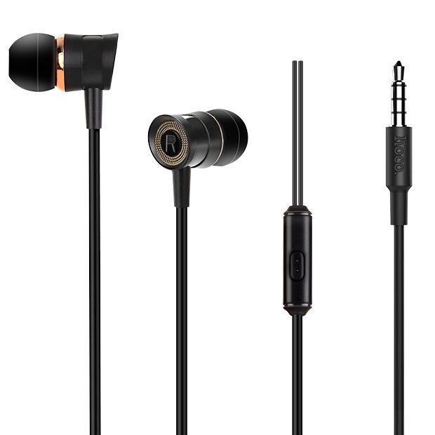 Дротові навушники HOCO M37, чорний Дротові навушники HOCO M37, чорний