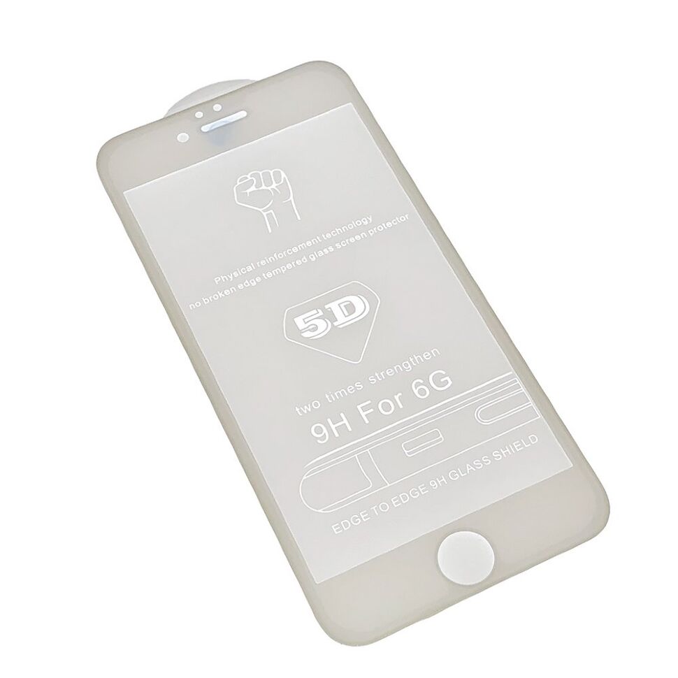 Захисне скло 5D для APPLE IPHONE 6 | 6S БІЛИЙ