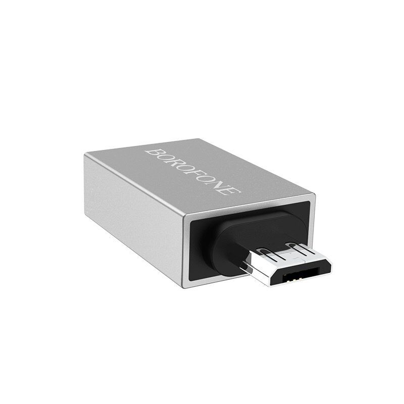 Перехідник BOROFONE BV2 OTG з USB мама на USB Micro папа USB 3.0 5G MAX Перехідник BOROFONE BV2 OTG з USB мама на USB Micro папа USB 3.0 5G MAX