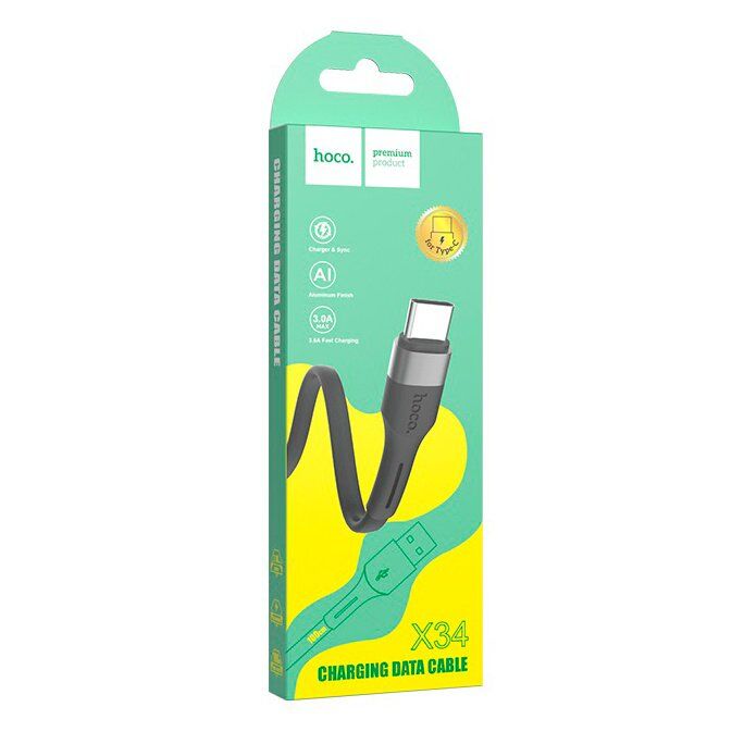 USB кабель HOCO X34 USB - Type-C 1 MЕТР, чорний USB кабель HOCO X34 USB - Type-C 1 MЕТР, чорний