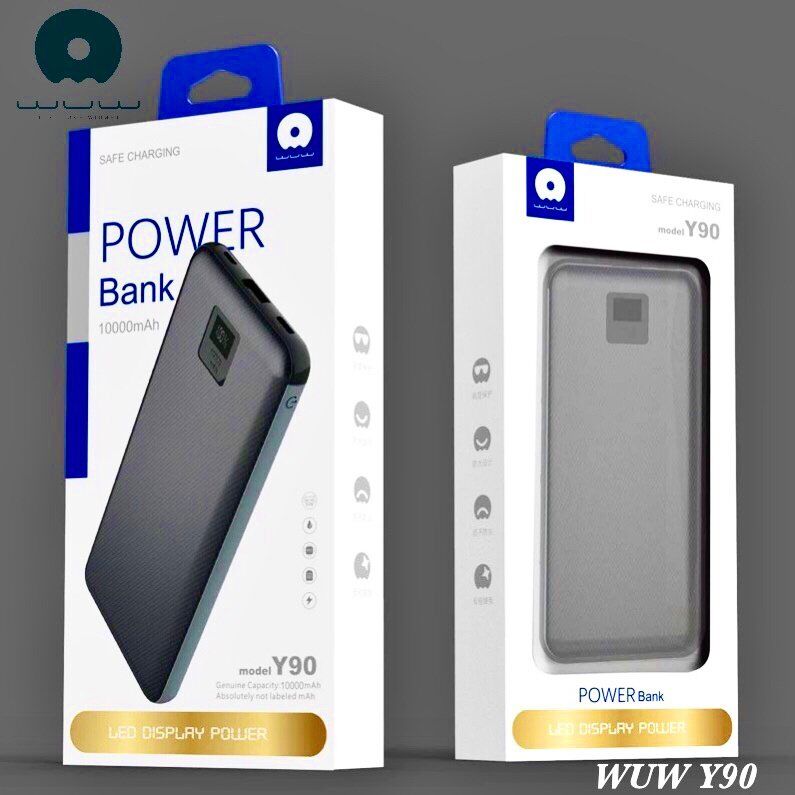 Power Bank WUW Y90 10000 mAh ЧОРНИЙ