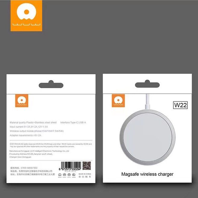 Бездротова швидка заряджання WUW W22 MagSafe USB-C 15W (35) Бездротова швидка заряджання WUW W22 MagSafe USB-C 15W (35)