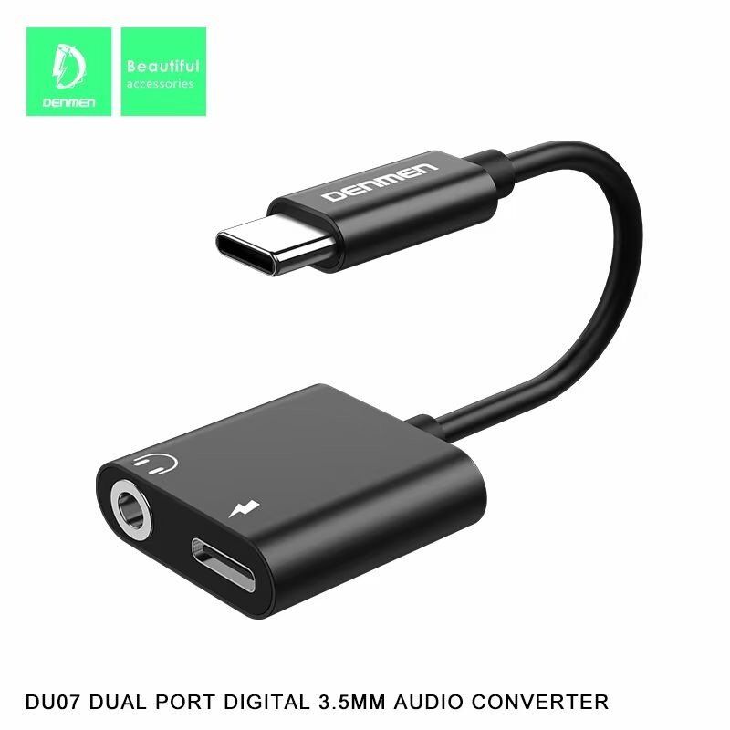 AUX ПЕРЕХІДНИК Denmen DU07 Type-C - jack 3.5 мм + ЗАРЯДКА FOR ANDROID / MAC AUX ПЕРЕХІДНИК Denmen DU07 Type-C - jack 3.5 мм + ЗАРЯДКА FOR ANDROID / MAC