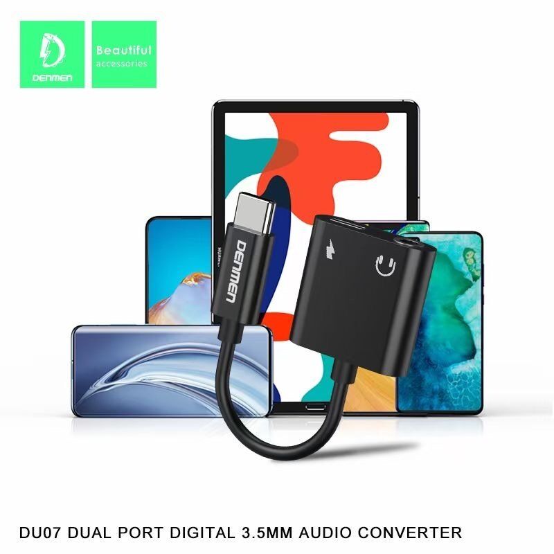 AUX ПЕРЕХІДНИК Denmen DU07 Type-C - jack 3.5 мм + ЗАРЯДКА FOR ANDROID / MAC AUX ПЕРЕХІДНИК Denmen DU07 Type-C - jack 3.5 мм + ЗАРЯДКА FOR ANDROID / MAC