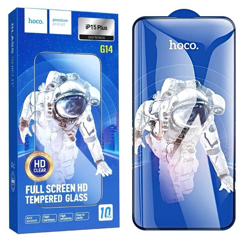 Скло для телефону HOCO G14 HD APPLE iPhone 14 PRO | 15 | 16 Скло для телефону HOCO G14 HD APPLE iPhone 14 PRO | 15 | 16