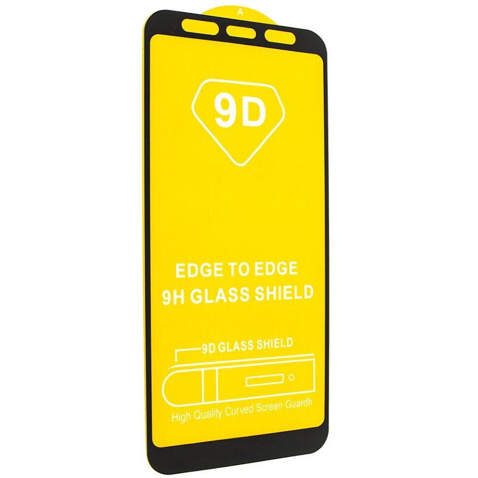 Захисне скло 9D SAMSUNG A605 Galaxy A6 Plus 2018 ЧОРНИЙ