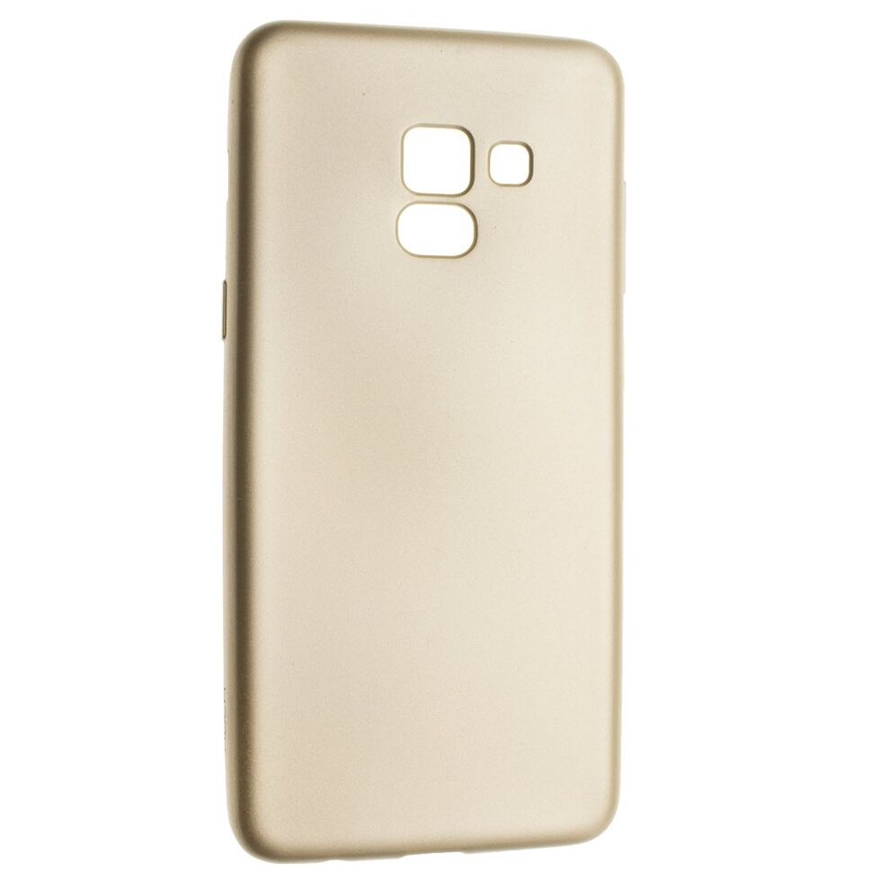 Матова силіконова накладка ROCK Samsung A8(2018)/A530 (золотий)