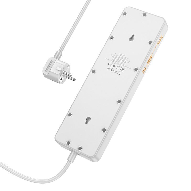 Сетевой удлинитель Hoco AC13A (3USB/1Type-C/5xSocket) (черный)