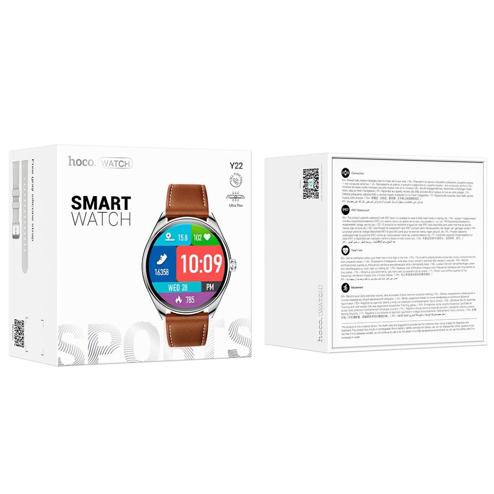 Годинник HOCO Y22 Smart sports watch (call version), SILVER