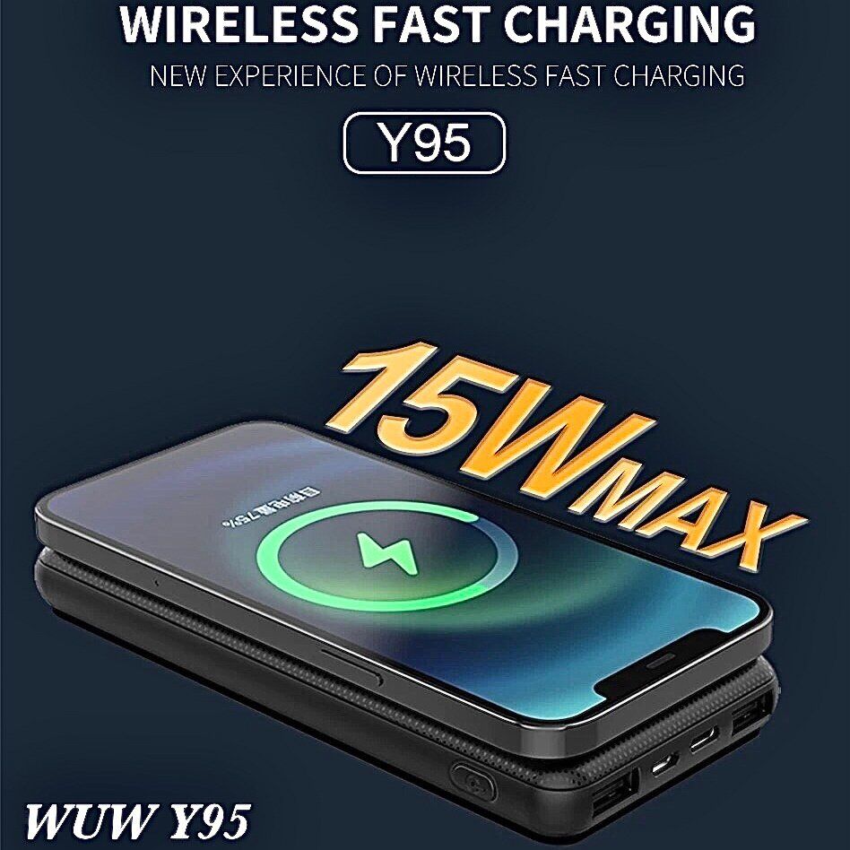 Power Bank WUW Y95 10000 mAh ЧОРНИЙ Бездротова зарядка Power Bank WUW Y95 10000 mAh ЧОРНИЙ Бездротова зарядка