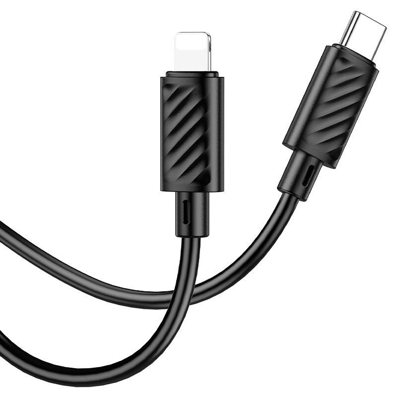 USB-C кабель HOCO X88 Type-C - Lightning 1метр, чорний USB-C кабель HOCO X88 Type-C - Lightning 1метр, чорний