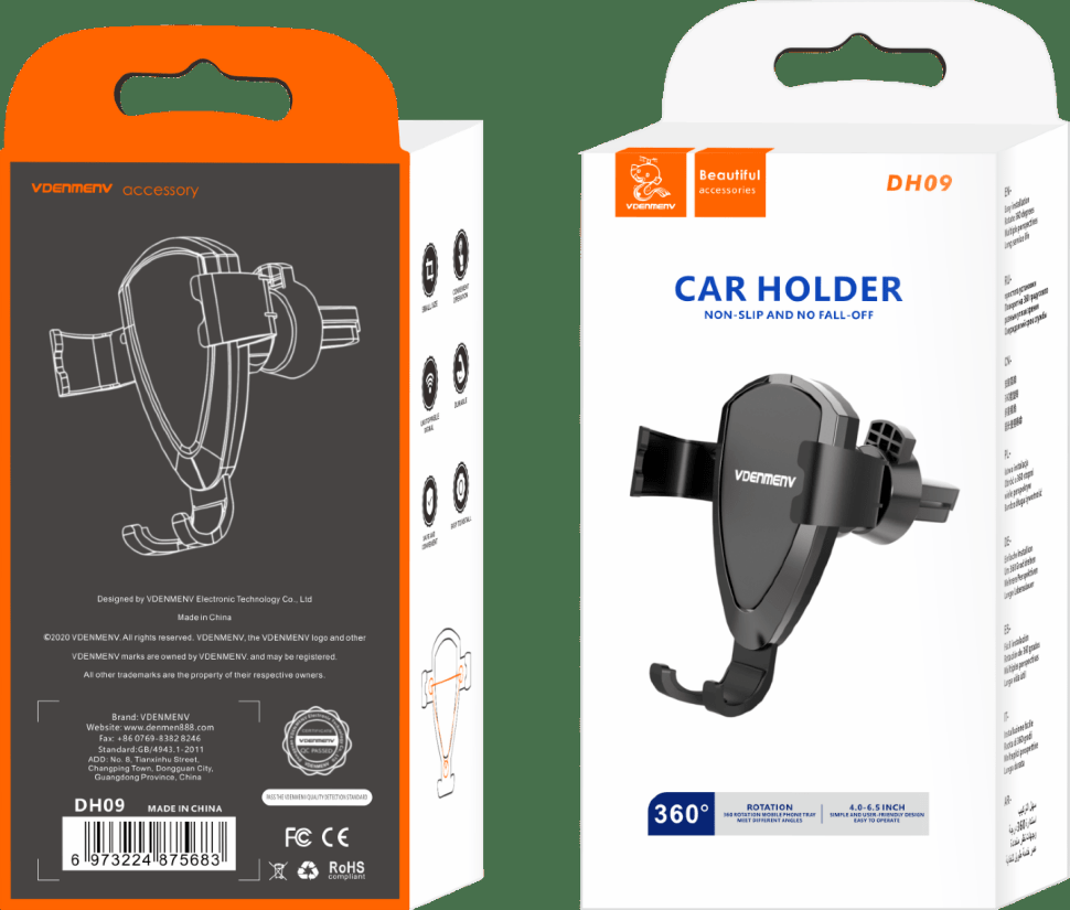 Автомобільний тримач Denmen DH09 гравітаційний