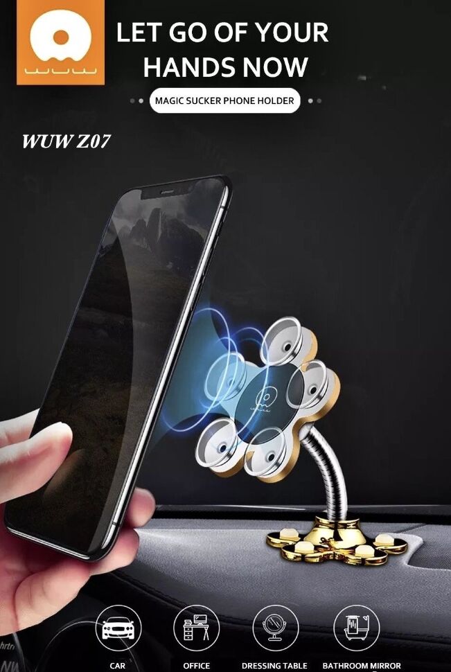 Автомобільний тримач WUW Z07 НА ПРИСОСКАХ Автомобільний тримач WUW Z07 НА ПРИСОСКАХ