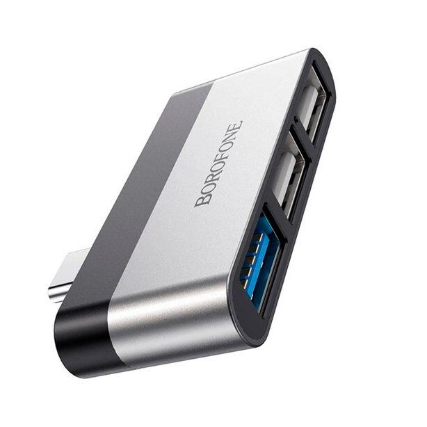 Перехідник BOROFONE DH1 USB HUB з Type-C на 1 USB (3.0) та 2 USB (2.0) Перехідник BOROFONE DH1 USB HUB з Type-C на 1 USB (3.0) та 2 USB (2.0)