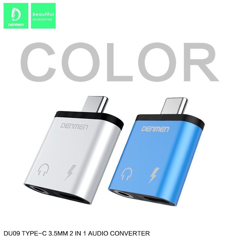 AUX ПЕРЕХІДНИК Denmen DU09 Type-C - jack 3.5 мм + ЗАРЯДКА FOR ANDROID / MAC AUX ПЕРЕХІДНИК Denmen DU09 Type-C - jack 3.5 мм + ЗАРЯДКА FOR ANDROID / MAC