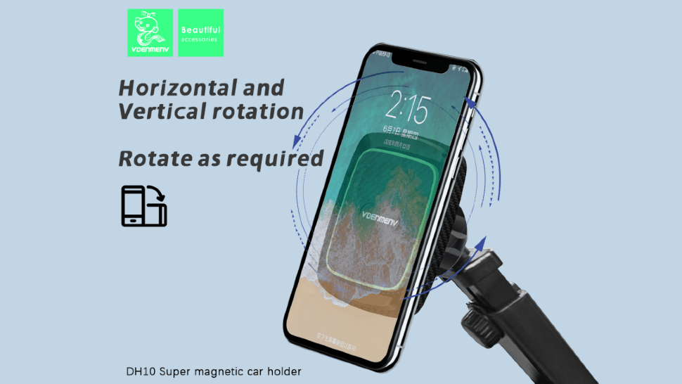 Автомобільний тримач Denmen DH10 із присоскою на магніті