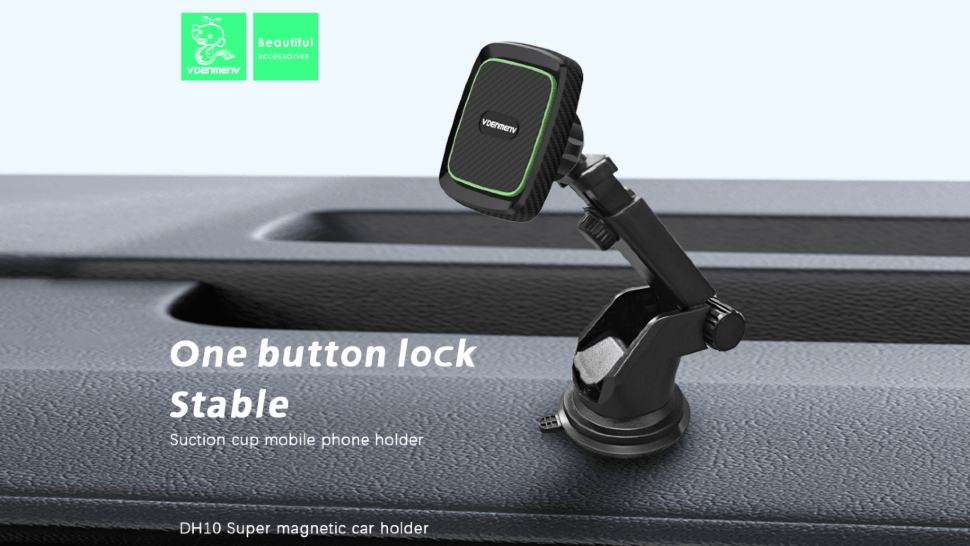 Автомобільний тримач Denmen DH10 із присоскою на магніті