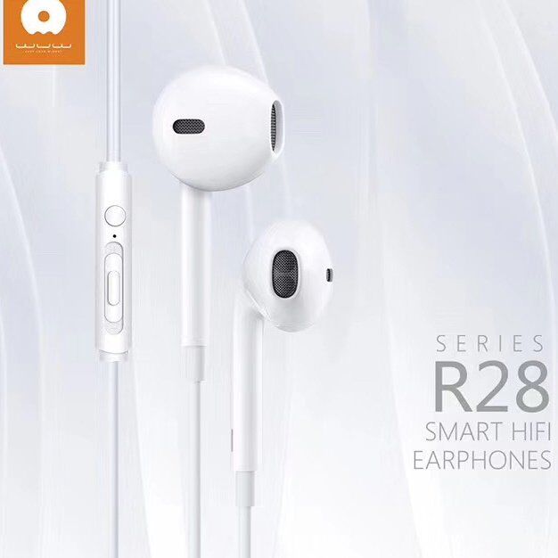 Дротові навушники WUW R28, білий Дротові навушники WUW R28, білий