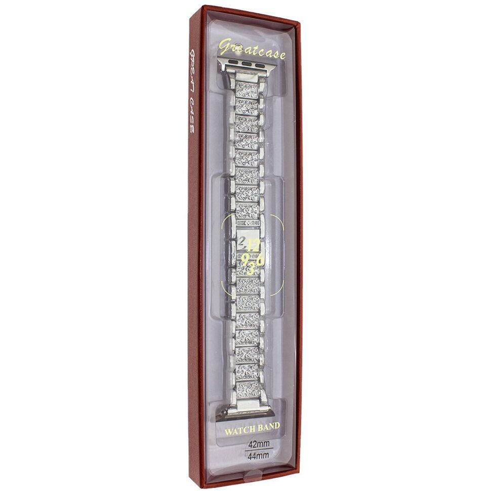 Ремінець металевий 1-Bead Metal СТРАЗИ APPLE WATCH 42 | 44 | 45 MM №26 Ремінець металевий 1-Bead Metal СТРАЗИ APPLE WATCH 42 | 44 | 45 MM №26