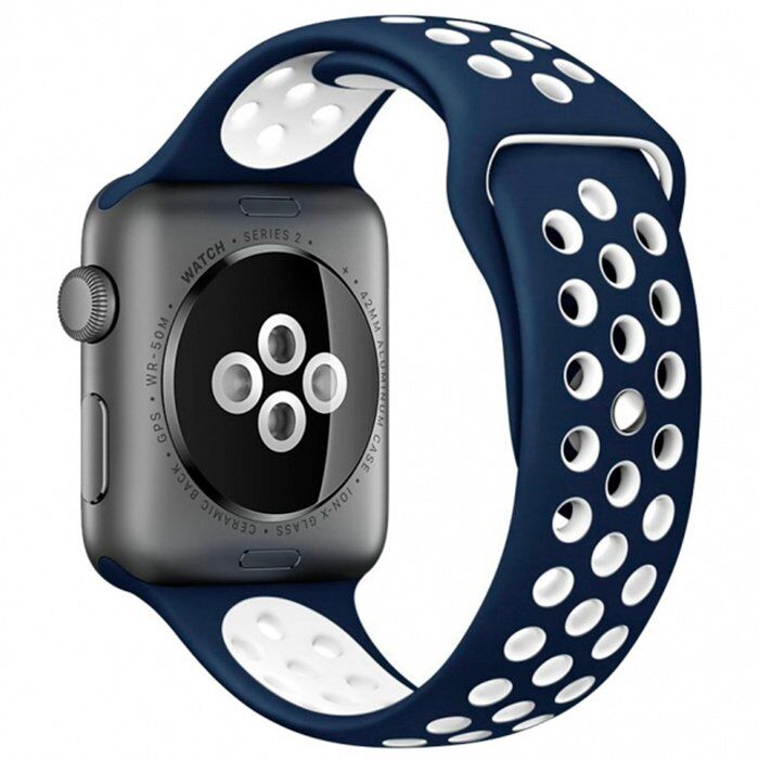 Ремінець силіконовий INKAX WB-02 для Apple Watch NIKE 38мм | 40мм | 41мм LARGE SIZE Ремінець силіконовий INKAX WB-02 для Apple Watch NIKE 38мм | 40мм | 41мм LARGE SIZE