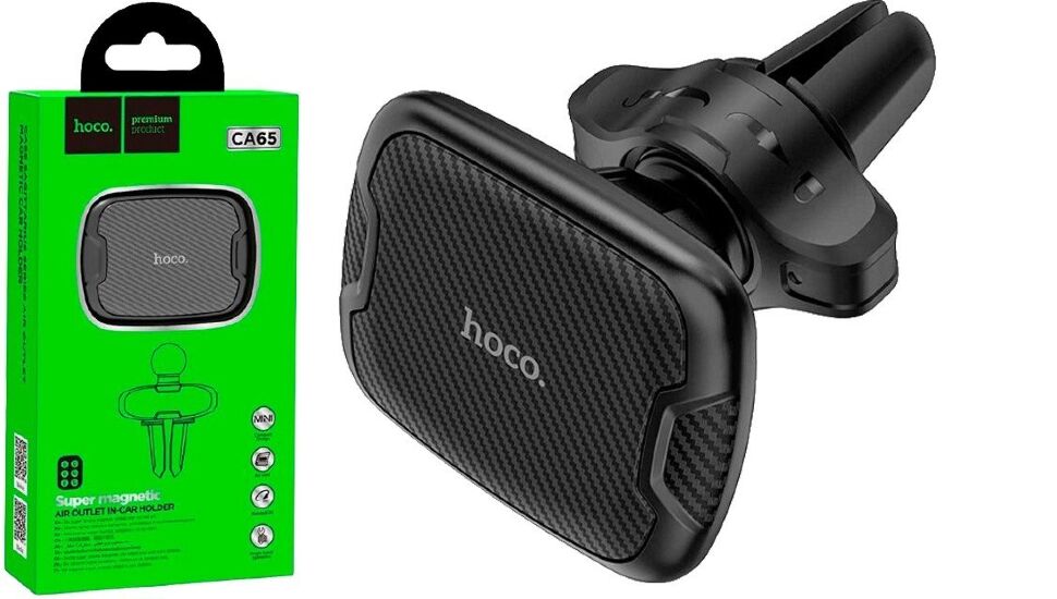 Автомобільний тримач HOCO CA65 магнітний, чорний Автомобільний тримач HOCO CA65 магнітний, чорний