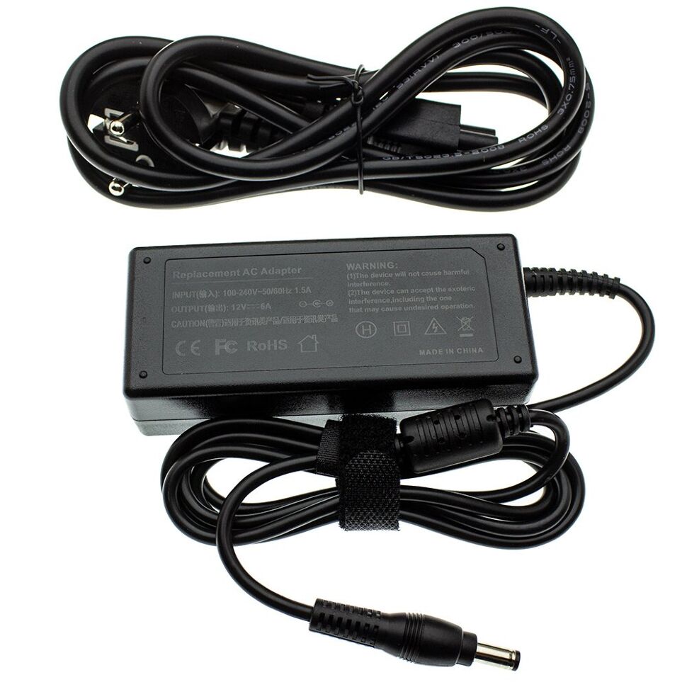 Блок питания для монітору TFT 12V 6A (штекер 5.5*2.5 мм)