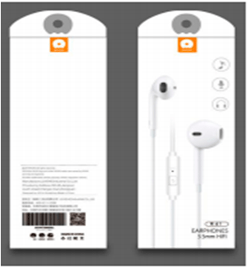 Дротові навушники WUW R41, білий (65)