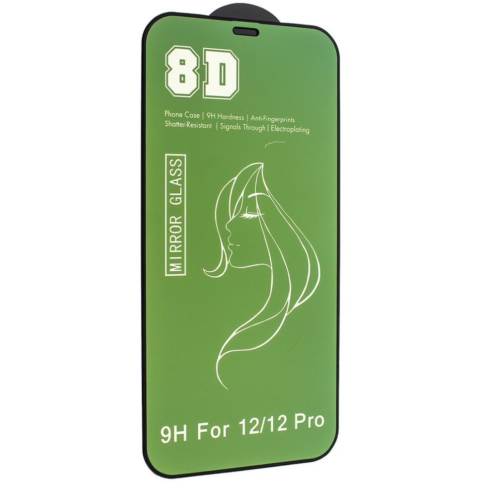 Захисне скло 8D MIRROR APPLE IPHONE 12 | 12 PRO 6,1" Захисне скло 8D MIRROR APPLE IPHONE 12 | 12 PRO 6,1"