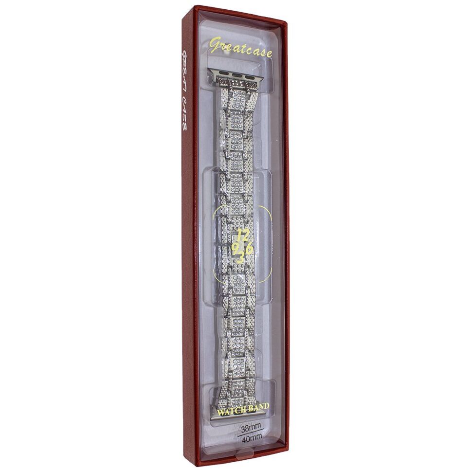 Ремінець металевий 1-Bead Metal СТРАЗИ LINE APPLE WATCH 38 | 40 | 41 MM №30 Ремінець металевий 1-Bead Metal СТРАЗИ LINE APPLE WATCH 38 | 40 | 41 MM №30