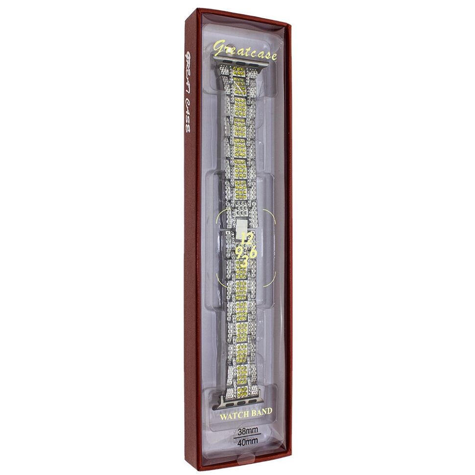 Ремінець металевий 1-Bead Metal СТРАЗИ LINE APPLE WATCH 38 | 40 | 41 MM №30 Ремінець металевий 1-Bead Metal СТРАЗИ LINE APPLE WATCH 38 | 40 | 41 MM №30