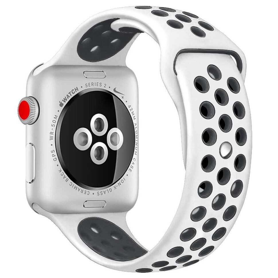 Ремінець силіконовий INKAX WB-02 для Apple Watch NIKE 42мм | 44мм | 45мм | 49мм LARGE SIZE Ремінець силіконовий INKAX WB-02 для Apple Watch NIKE 42мм | 44мм | 45мм | 49мм LARGE SIZE