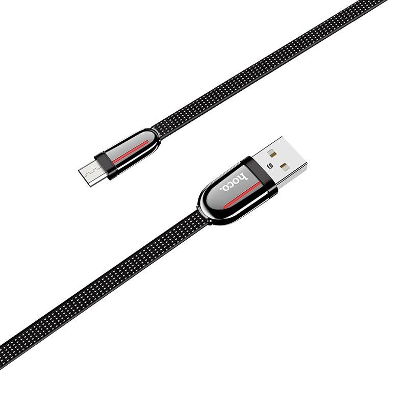 USB кабель HOCO U74 USB - micro USB 3A 1.20M, чорний USB кабель HOCO U74 USB - micro USB 3A 1.20M, чорний